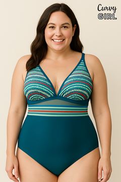 Picture of CURVY GIRL TUMMY CONTROL SWIM SUIT